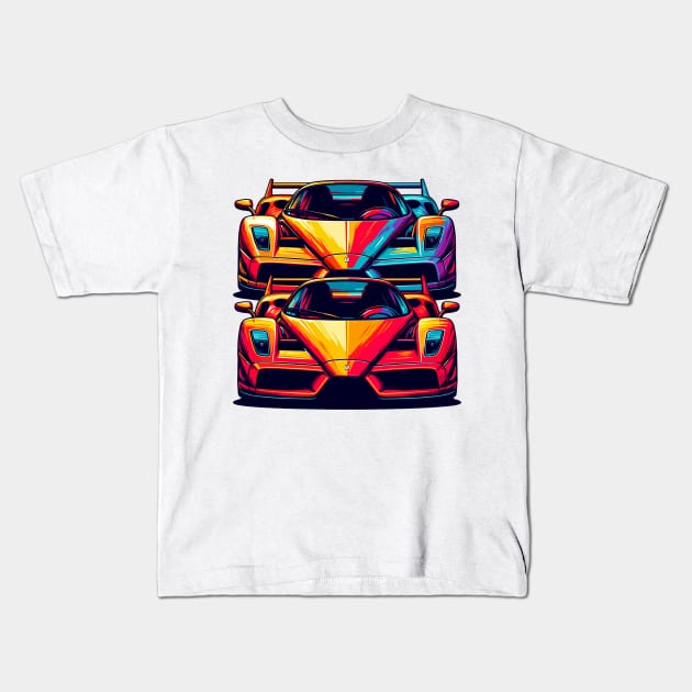 Ferrari Enzo Kids T-Shirt by Vehicles-Art